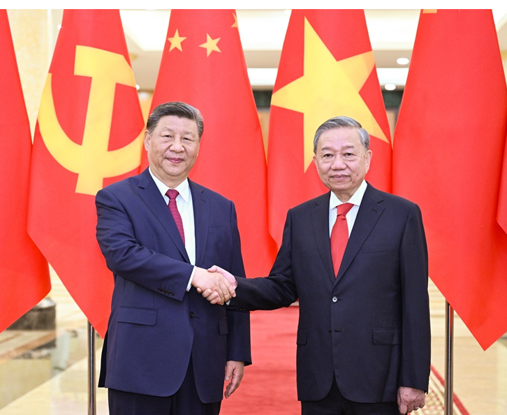 習(xí)近平同越共中央總書(shū)記蘇林舉行會(huì)談